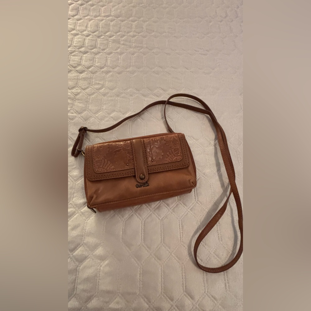The Sak Brown Leather Crossbody Bag